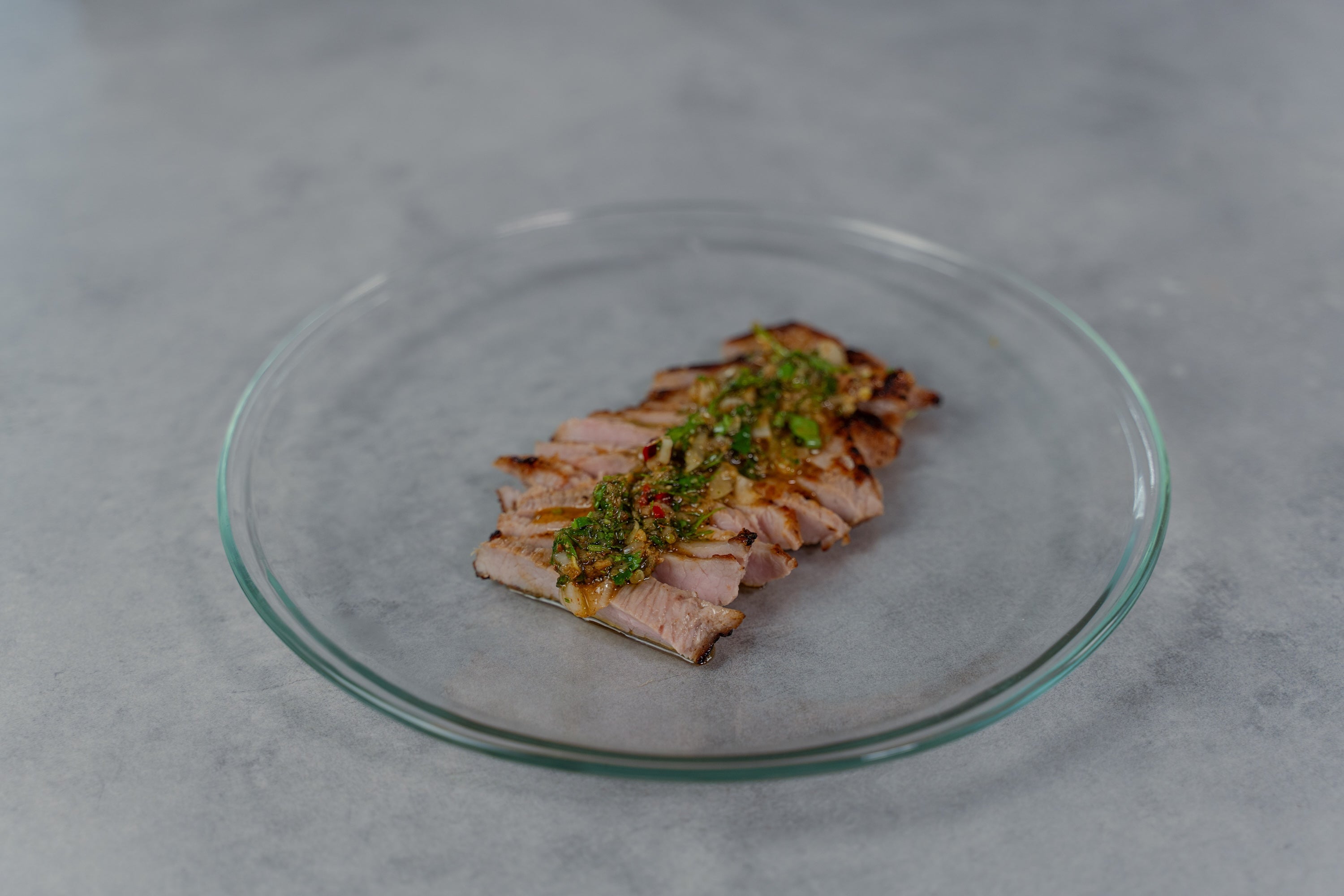 Secreto Smoky BBQ con Chimichurri