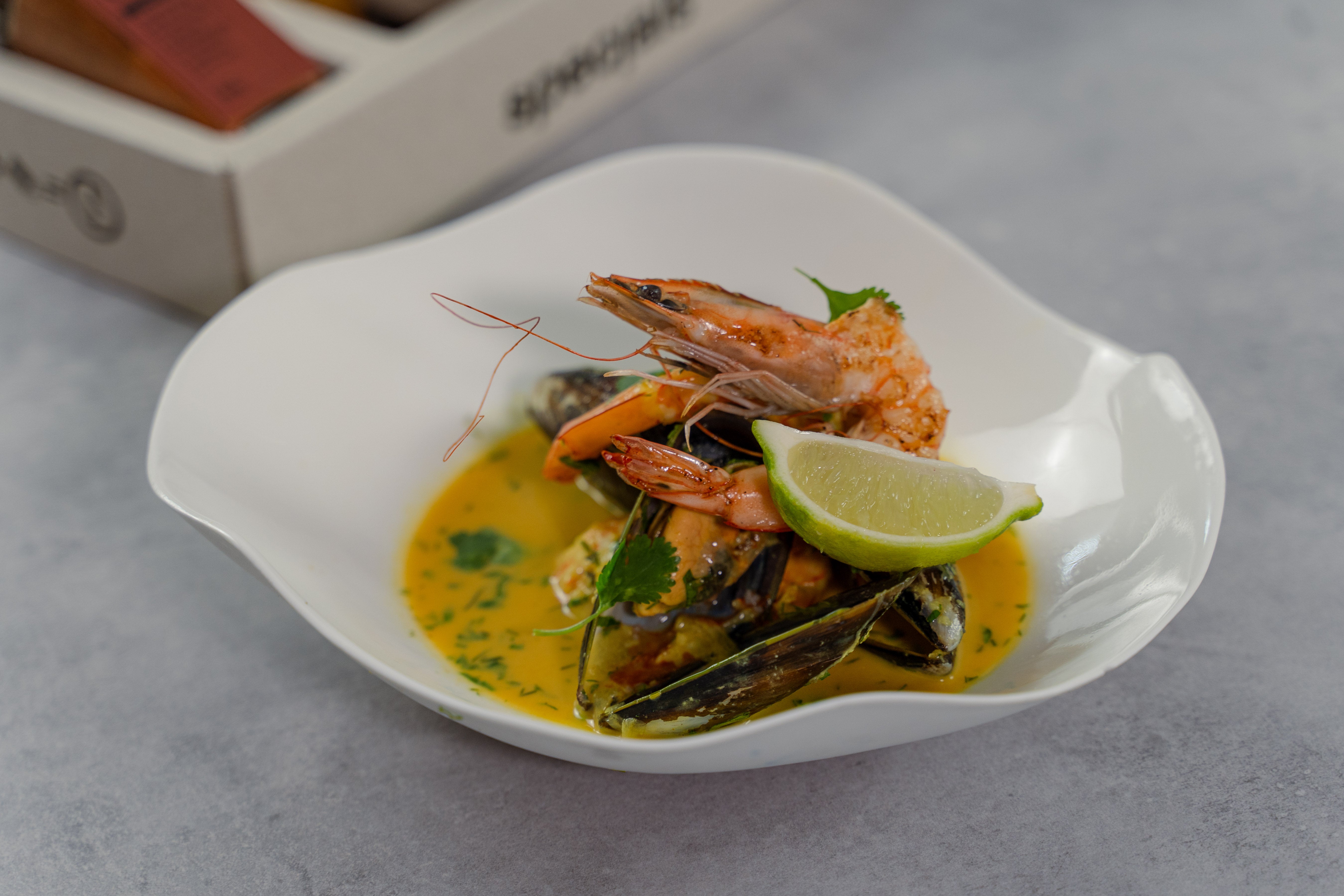 Langostinos al Just Curry